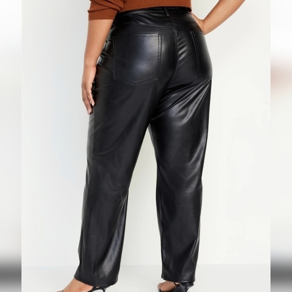 30 - Old Navy • High-Waisted OG Loose Faux-Leather Pants - Picture 2 of 3